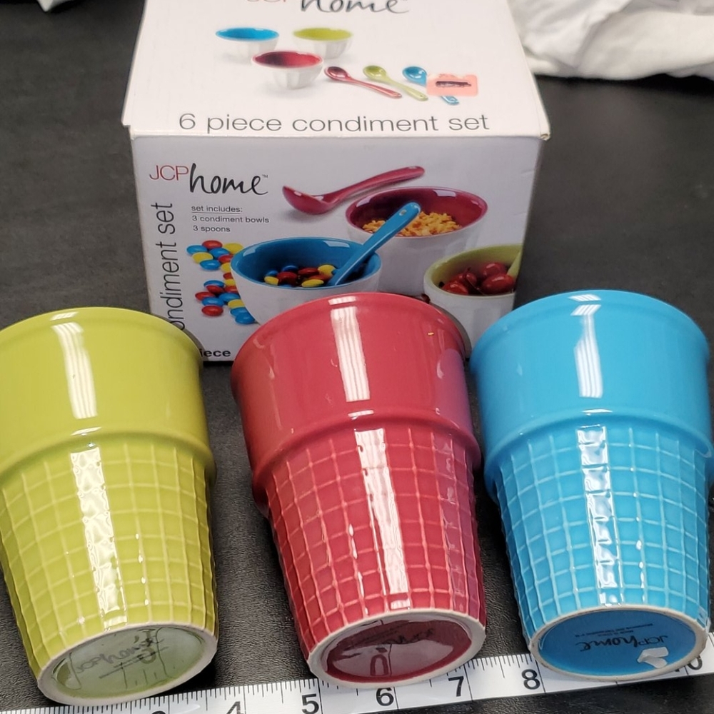 9 piece ice cream set